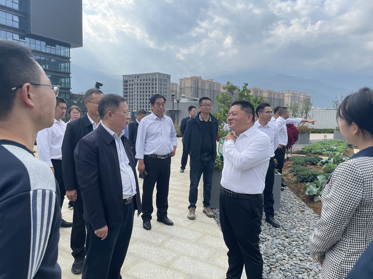 越西黨政代表團一行到供港果蔬產業(yè)園考察學習